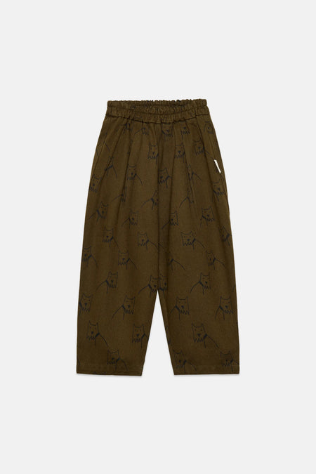 City dog all over canvas pants