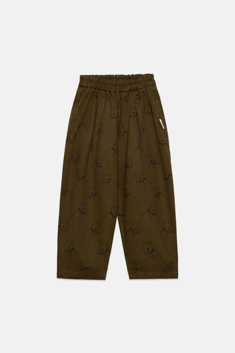 City dog all over canvas pants