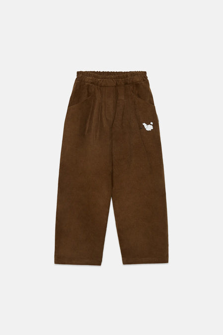 Pom pom dog corduroy pants