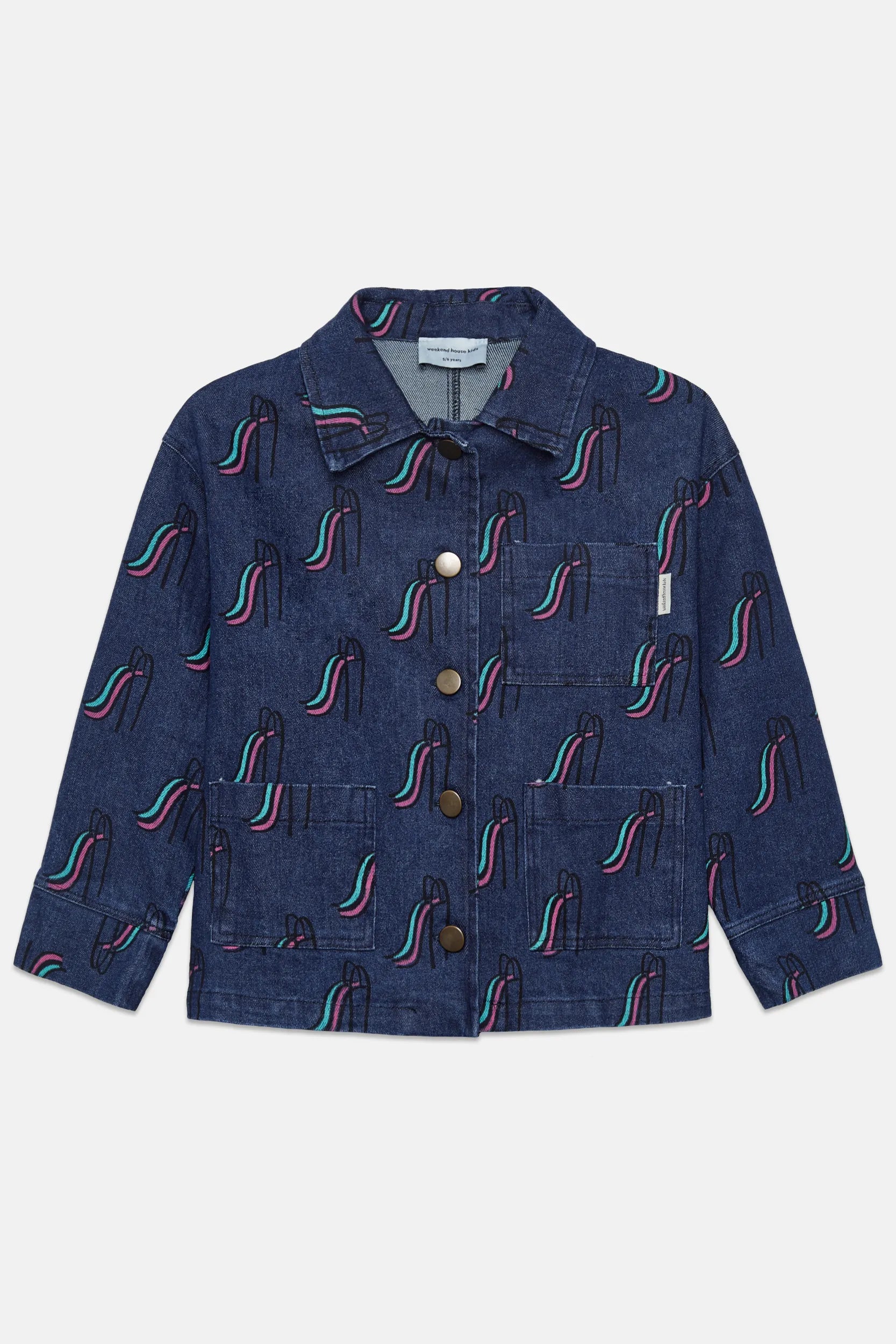 Slides all over denim jacket