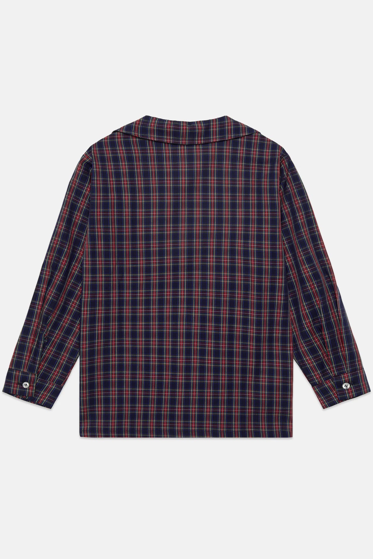 Pom pom dog embroidered popelin shirt