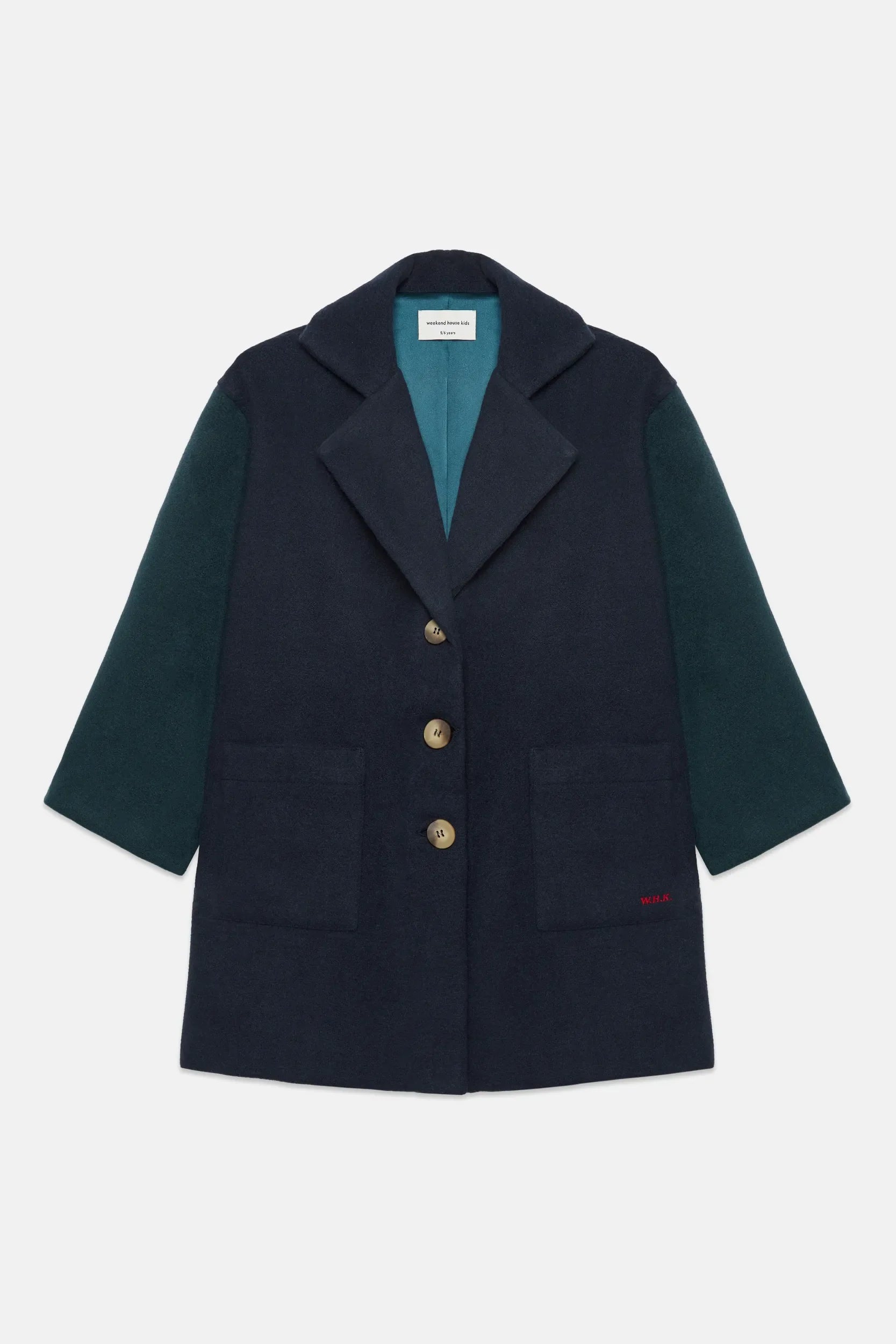 Twin sleeves coat