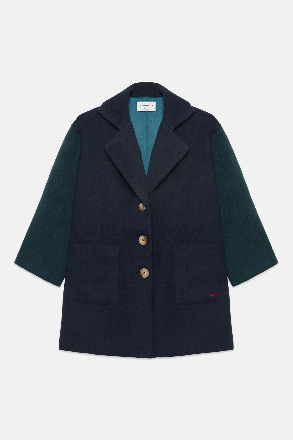 Twin sleeves coat